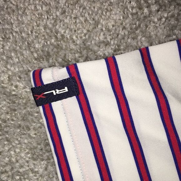 Ostrich Logo Red White Blue 4th of July RLX Ralph Lauren Golf Polo shirt L - Picture 4 of 5
